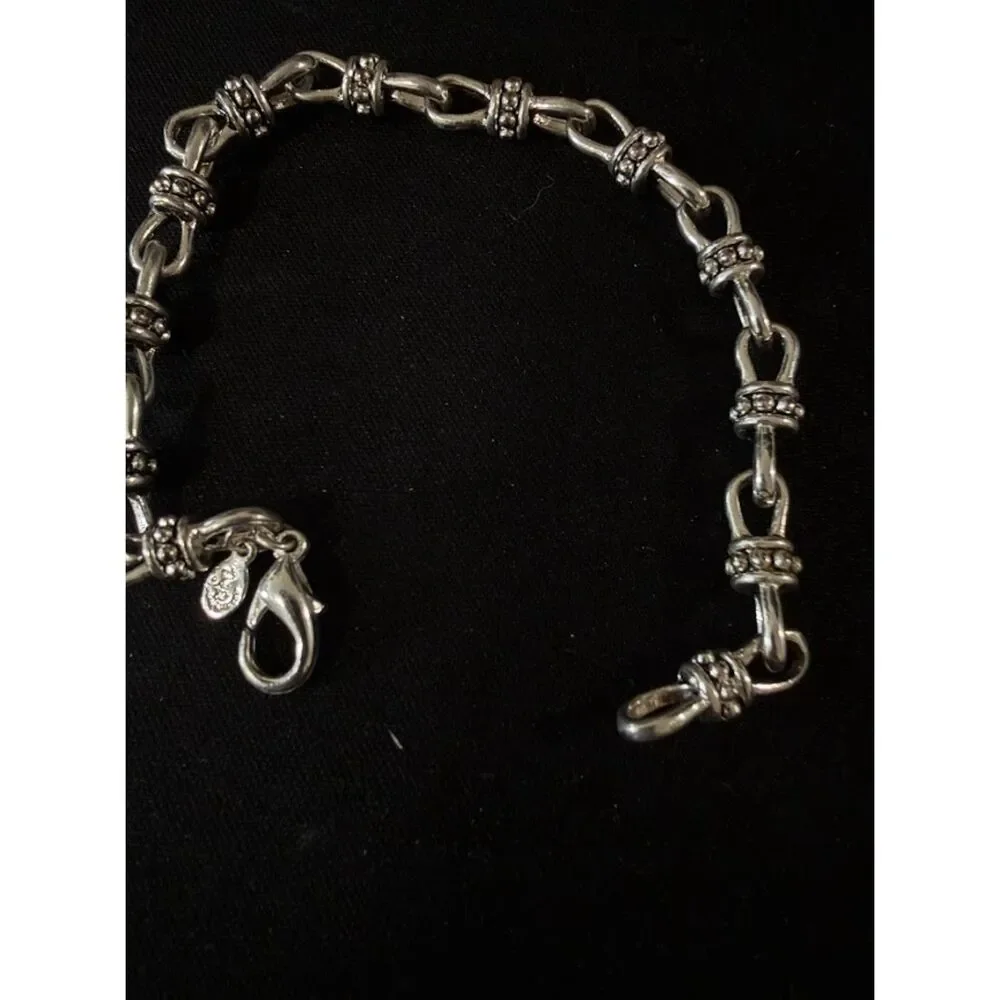 Premier Designs Lauren silver-plated link bracelet.